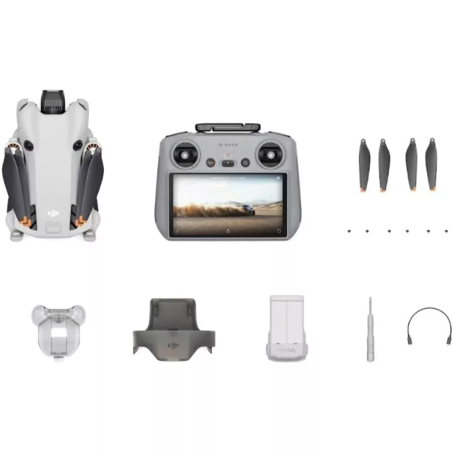 Detalhes do controle DJI RC 2 com tela integrada